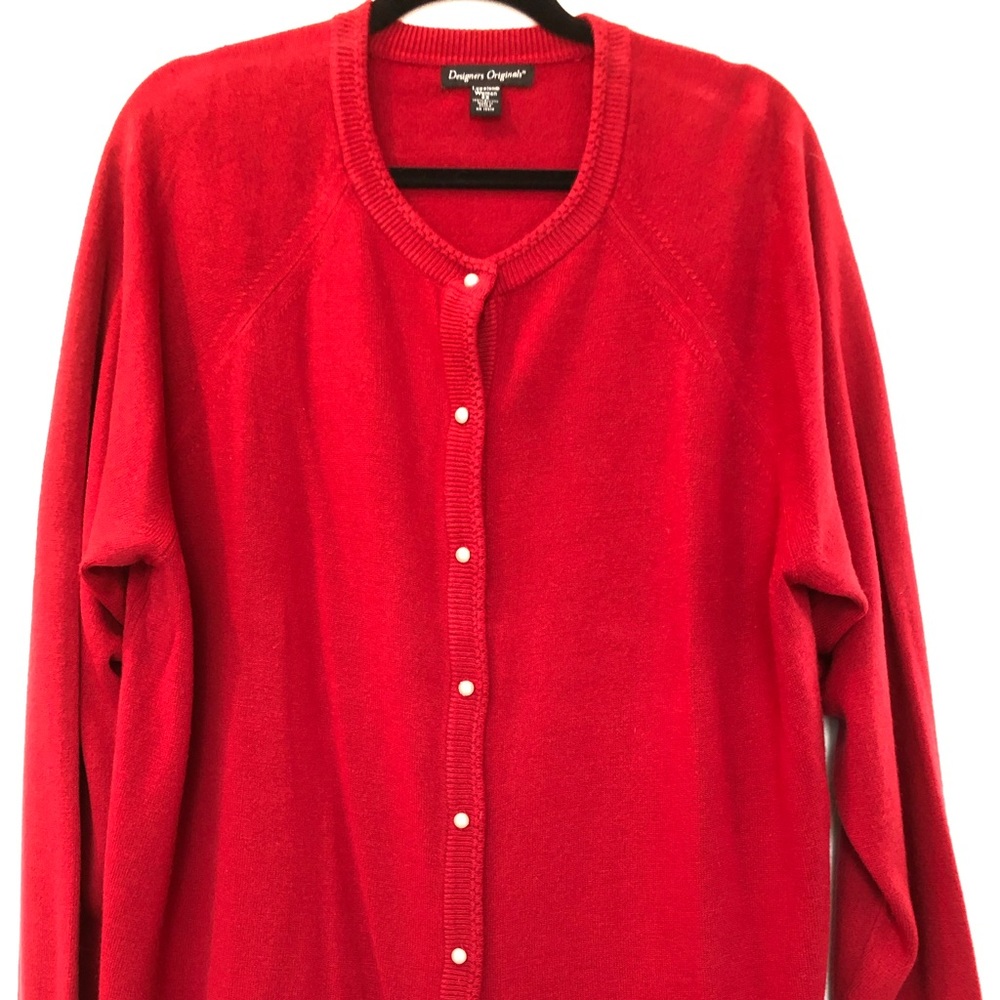 Designers Originals Cardigan - Christmas Red